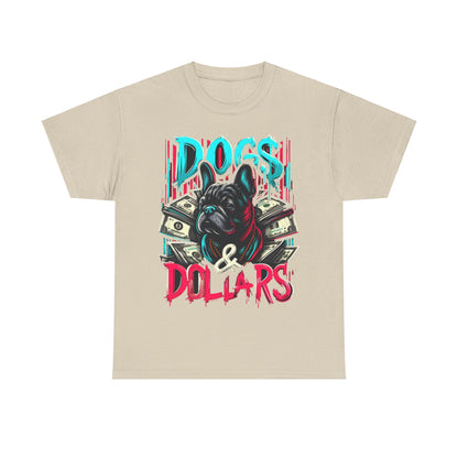 DOGS AND DOLLARS Unisex Heavy Cotton Tee