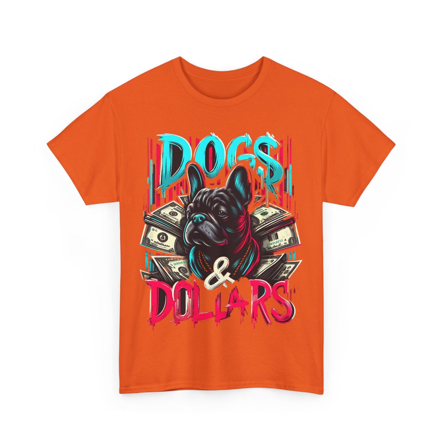 DOGS AND DOLLARS Unisex Heavy Cotton Tee